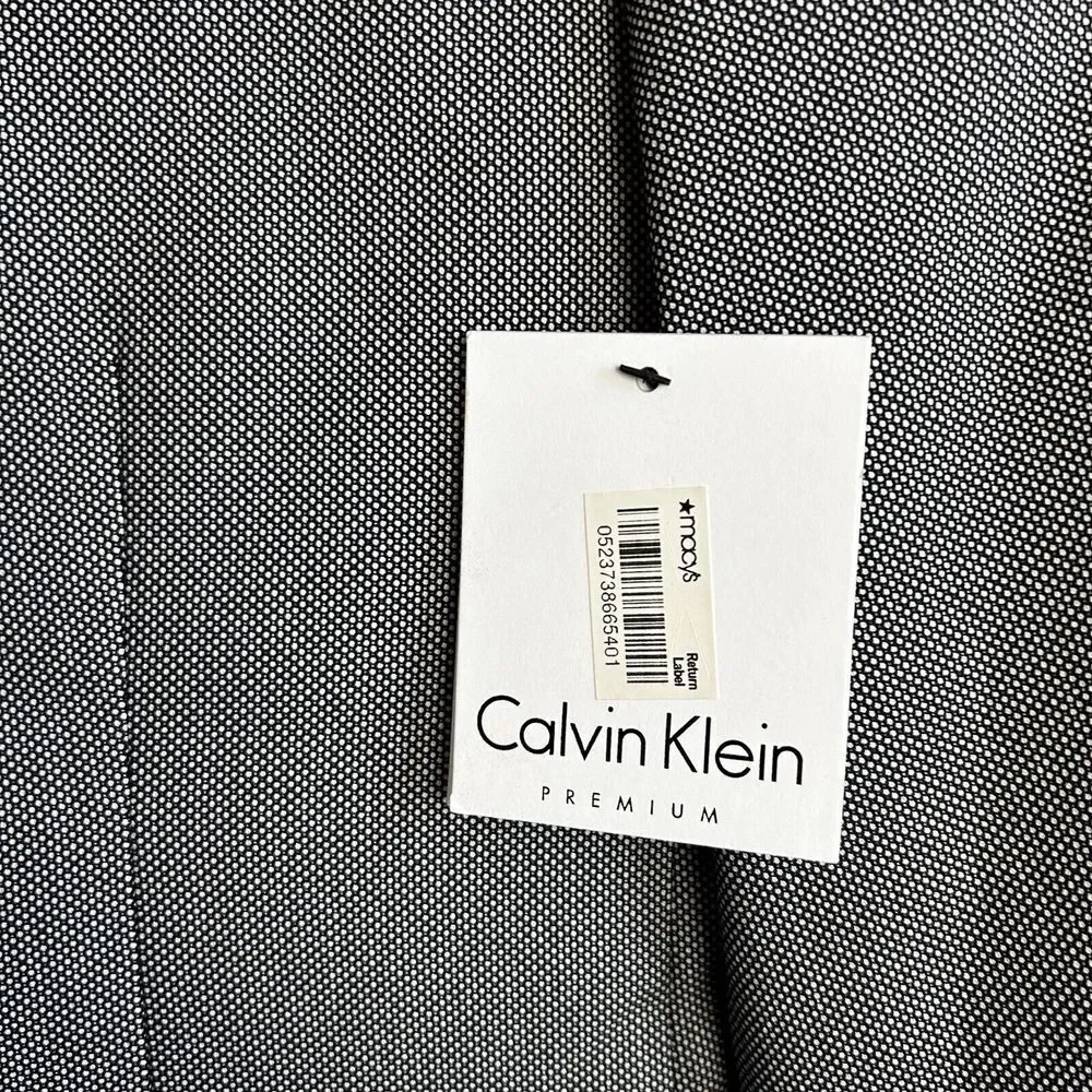 NEW CALVIN KLEIN Blazer Mens Size Medium Sport Coat Black White Jacket Micro Dot